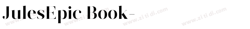 JulesEpic Book字体转换